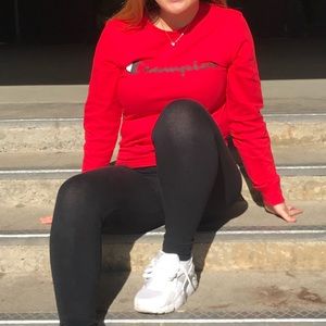 Red champion long sleeve